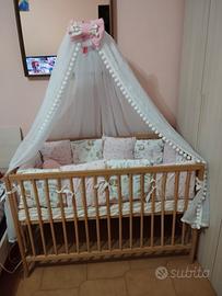  set 5 in 1 per lettino per bambini