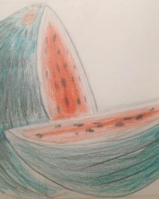 Disegno vintage Junior Pastelli su cartoncino