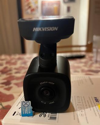 DASHCAM HIKVISION F6+micro SD 256GB NUOVA