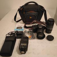 Reflex Canon EOS 550D+flash SPEEDLITE 430 EX