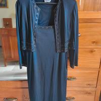 Elegante completo da sera nero di Luisa Spagnoli