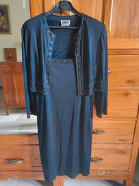 Elegante completo da sera nero di Luisa Spagnoli