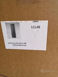 Colonna sospesa altezza 140 cm bianca