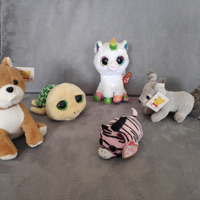 5 peluches: The Teeny Tys/The Beanie Boo's Collect