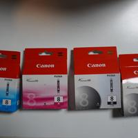 Cartucce Originali Canon CLI-8: 2xBK   1xC   1xM