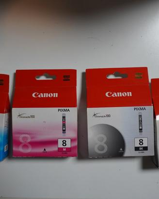 Cartucce Originali Canon CLI-8: 2xBK   1xC   1xM