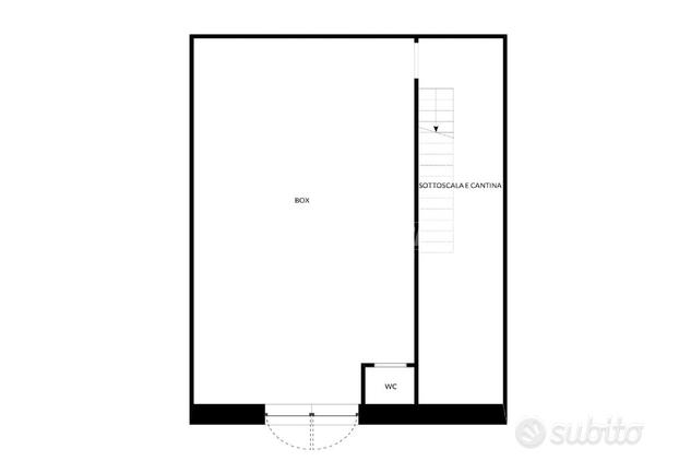 NOVITÀ! Ampio Box a PT con WC e Cantina