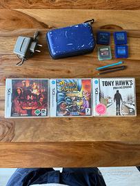 Nintendo DS Lite con caricabatterie e giochi
