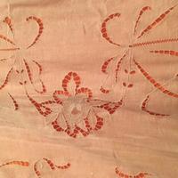 Antico copriletto in lino
