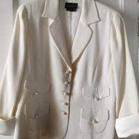 Giacca seta bianco/latte