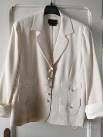 Giacca seta bianco/latte