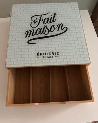 Elegante porta cialde legno