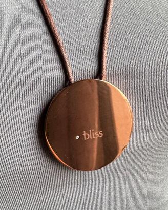 Collana BLISS medaglia Øcm4 diamantino punto luce