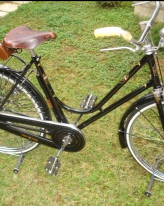 Vélo D'Époque Donna Bianchi - Freins à Tige (Bacchetta) - Blanc - Vintage