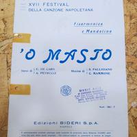 Spartito "'O Masto" – Festival Canzone Napoletana