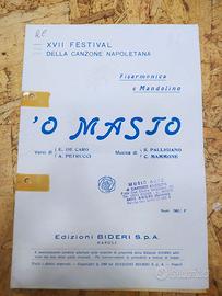 Spartito "'O Masto" – Festival Canzone Napoletana