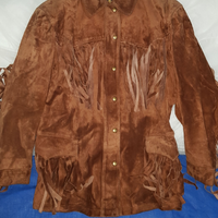 Giacca vera Renna con Frange