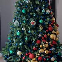 albero di natale 270 cm realistico