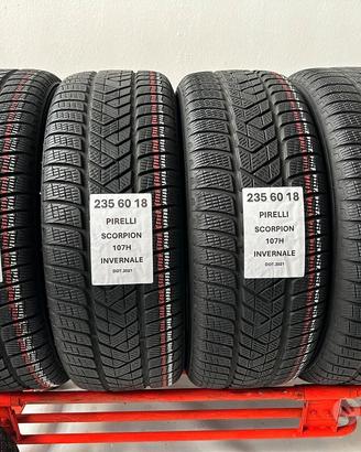 4 gomme 235 60 18 pirelli Invernale