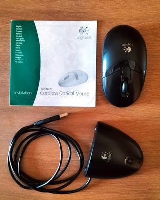 MOUSE WIRELESS OTTICO LOGITECH  *MAI USATO*
