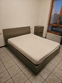 Letto Matrimoniale contenitore + materasso memory
