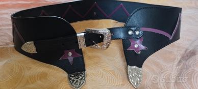 cintura vero cuoio donna vintage 