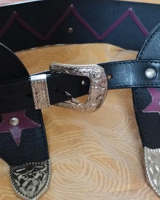 cintura vero cuoio donna vintage 