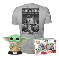 Star Wars The Mandalorian POP Tee Box Grogu FUNKO