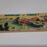 striscia bonelli ragazzo nel far west rodeo rara