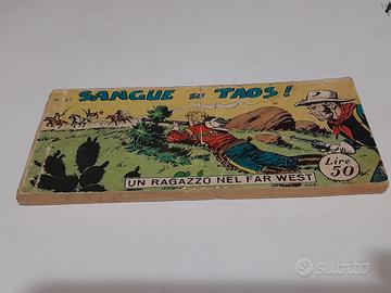 striscia bonelli ragazzo nel far west rodeo rara