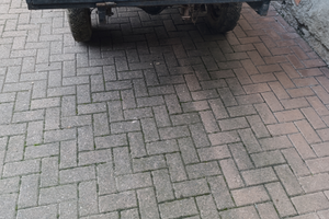 Carretto per motocoltivatore ribaltabile