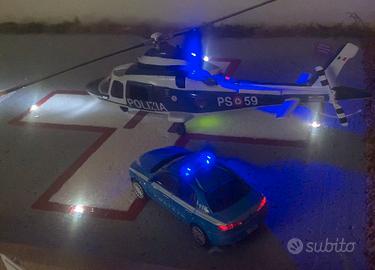 Elicottero polizia 1/43 con luci