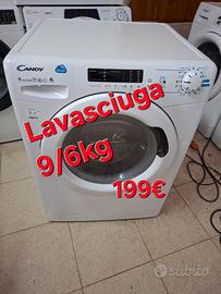Lavasciuga candy 9/6kg 1500 giri di centrifuga 