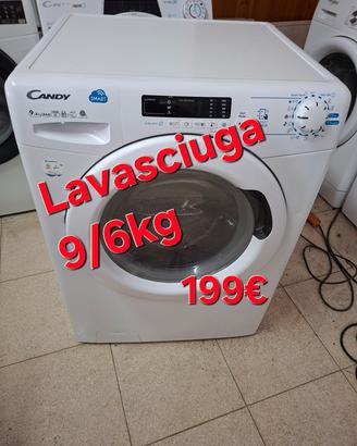 Lavasciuga candy 9/6kg 1500 giri di centrifuga 