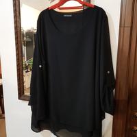 Blusa donna nera taglia L/XL.