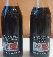 n.2 bottigliette coca cola vintage 