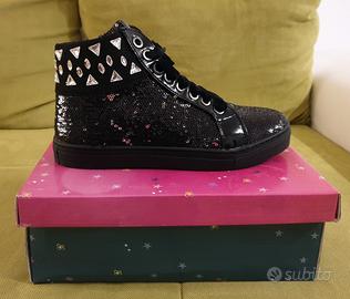 Sneakers alte,ecopelle,nero,paillettes,N.38