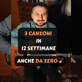 Chitarra: 3 canzoni in 12 settimane