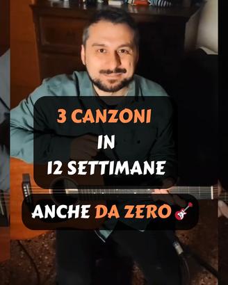 Chitarra: 3 canzoni in 12 settimane