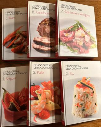 Lotto di 6 volumi  Enciclopedia cucina italiana