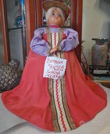 Bambola Russa Scaldateiera Vintage Chaj naja Baba