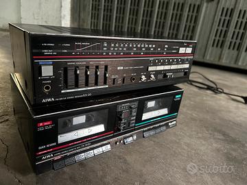 Amplificatore Aiwa Receiver RX-20 + FX-W20