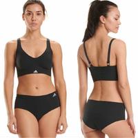 Reggiseno sportivo ADIDAS nero senza cuciture