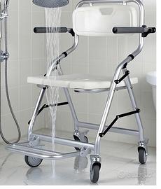 sedia doccia pieghevole anziani e disabili 