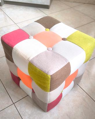 Pouf Cubo Design Patchwork