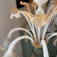 Lampadario in vetro di murano