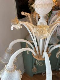 Lampadario in vetro di murano