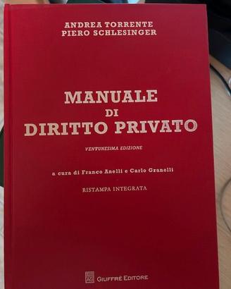 Manuale di diritto privato di Andrea Torrente e ..