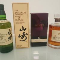Whisky Giapponesi, Hibiki 12, Yamazaki 12, Hakushu