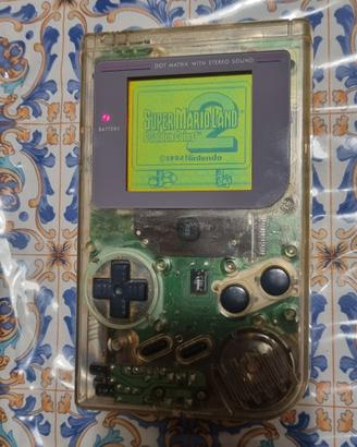 Game Boy classico trasparente + giochi
